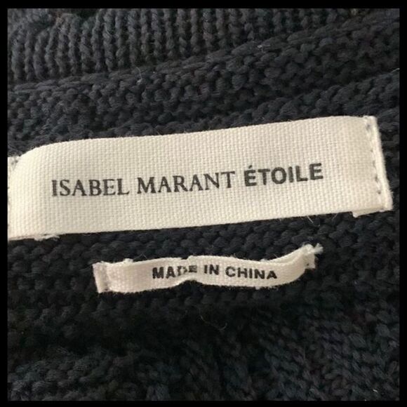 Isabel Marant Etoile Shelly Zigzag Crochet Knit Sheath Dress | Size 6 - Picture 7 of 9